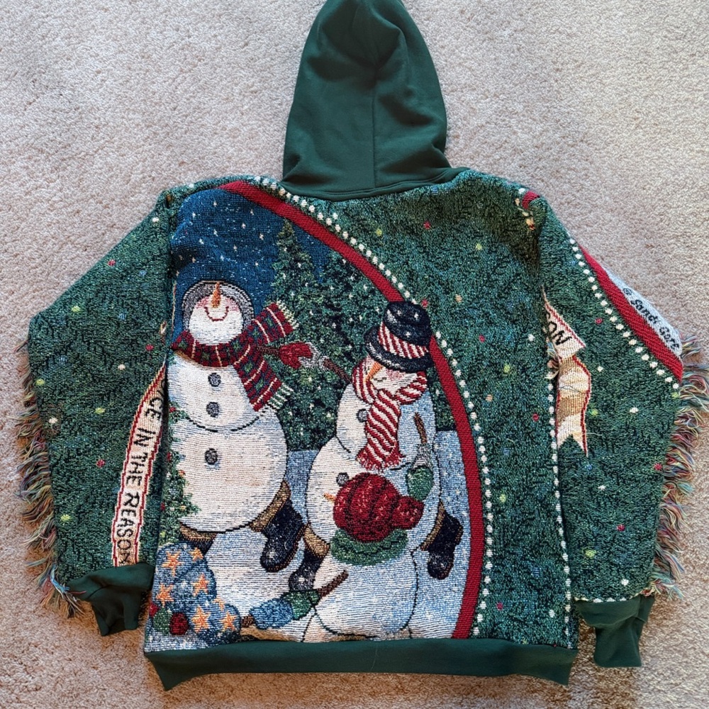 Festive Snowman handmade hoodie